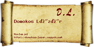 Domokos Lázár névjegykártya